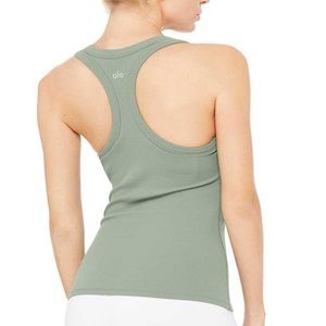 alo ribbed support tank top